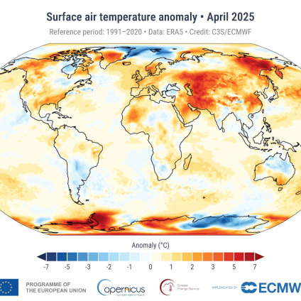 Rinnovabili • copernicus april: second warmest april ever recorded globally