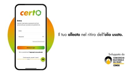 Rinnovabili • conou Certo app mineral oil collection streamlines waste pickups