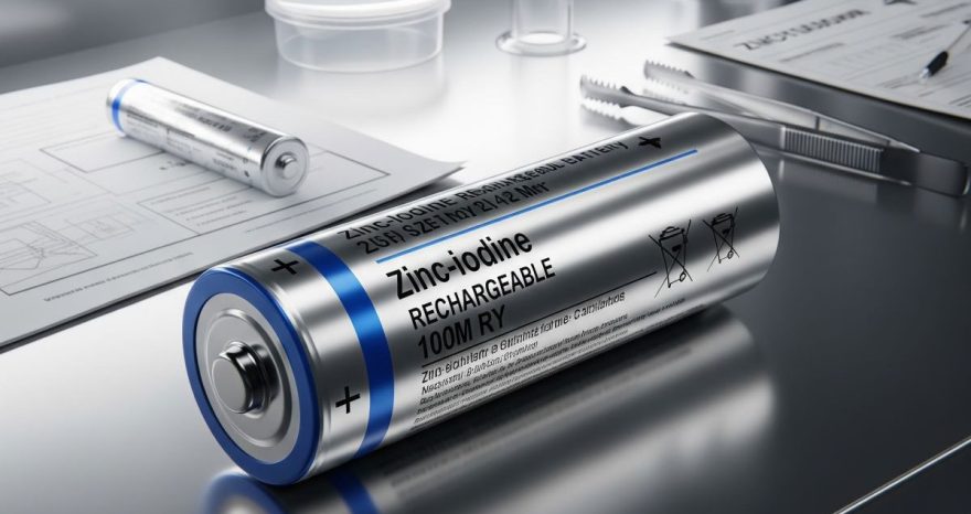 Rinnovabili • Zinc-iodine batteries show double performance vs lithium-ion