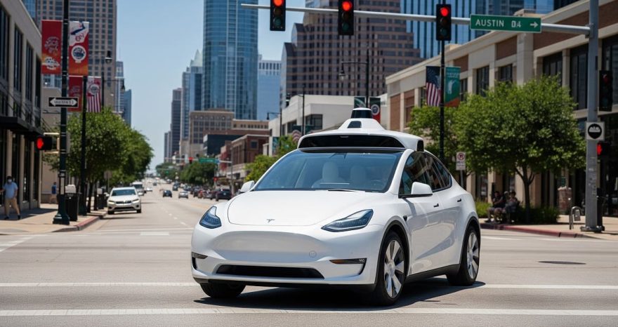 Rinnovabili • Tesla Robotaxi launches in Austin with full self-driving Model Y