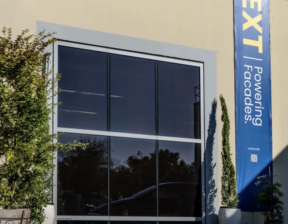 Organic photovoltaic facade, the first real-world building installation
