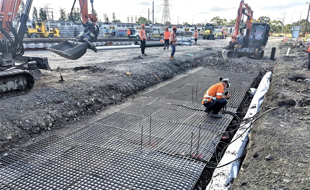 Recycled tires reduce rail maintenance and improve track stability