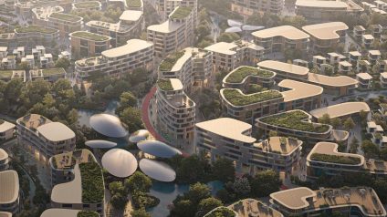 Rinnovabili • Sustainable city in the desert grows with Hadid's masterplan