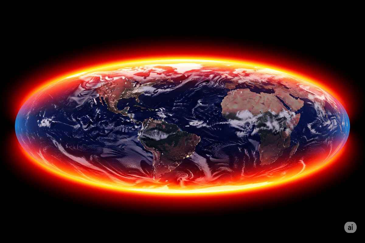 Trapped heat from Earth