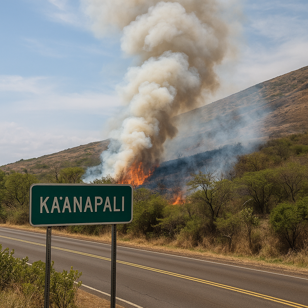 Is Maui on fire?