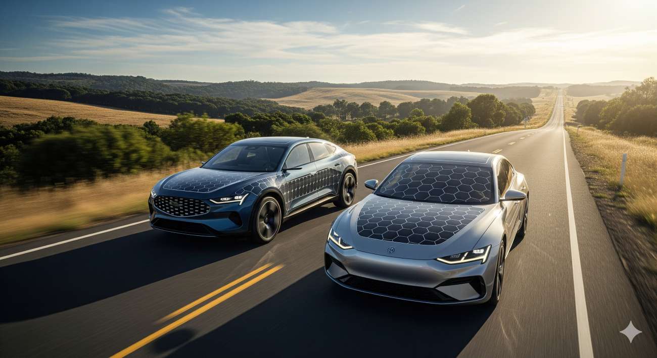 Rinnovabili • Integrated photovoltaics in vehicles cutting reliance on charging