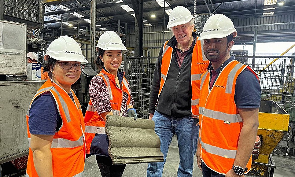 View of Sustainable roof tiles: lighter, fireproof, and low-carbon