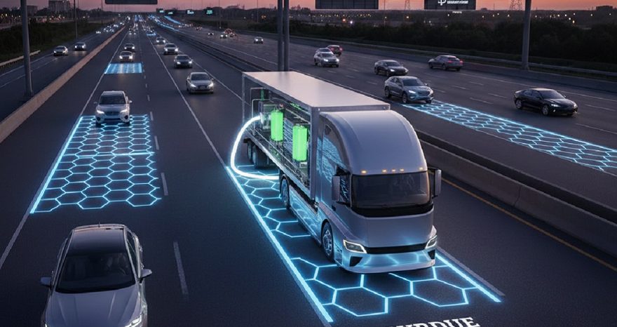Rinnovabili ⢠Electric truck wireless charging on US Highway 52