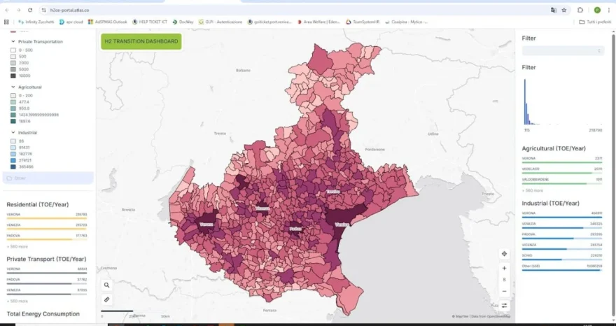 Rinnovabili • Hydrogen transition, GIS platform supports energy planning