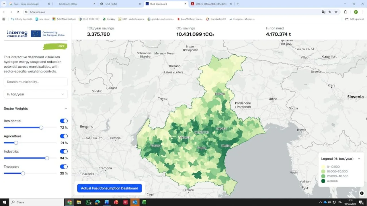 Hydrogen transition, GIS platform supports energy planning