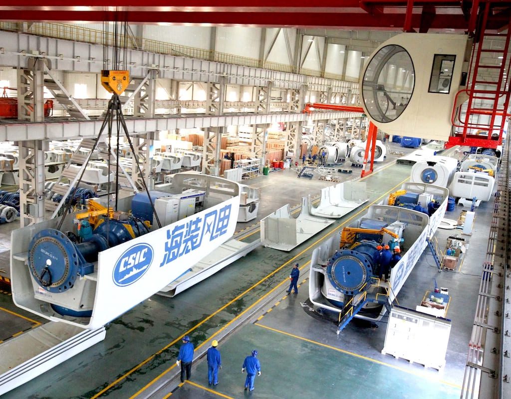 Wind turbine manufacturers, China leads global market
