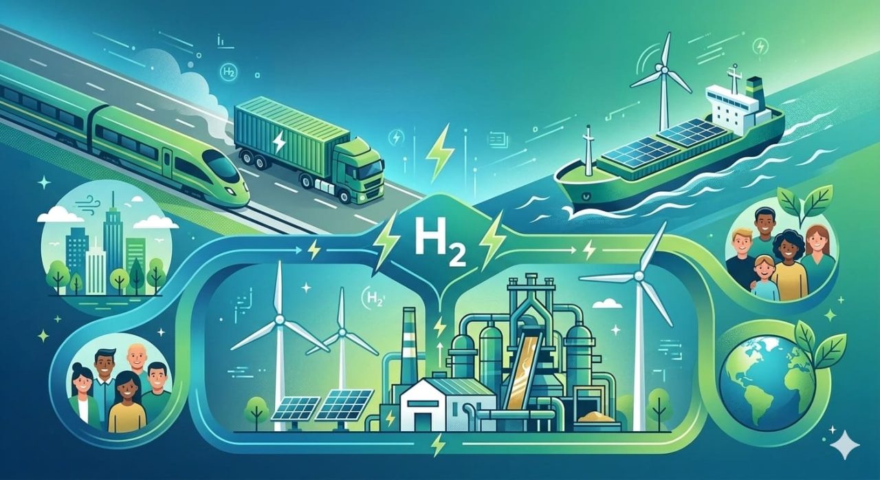 Green hydrogen social value in steel and shipping