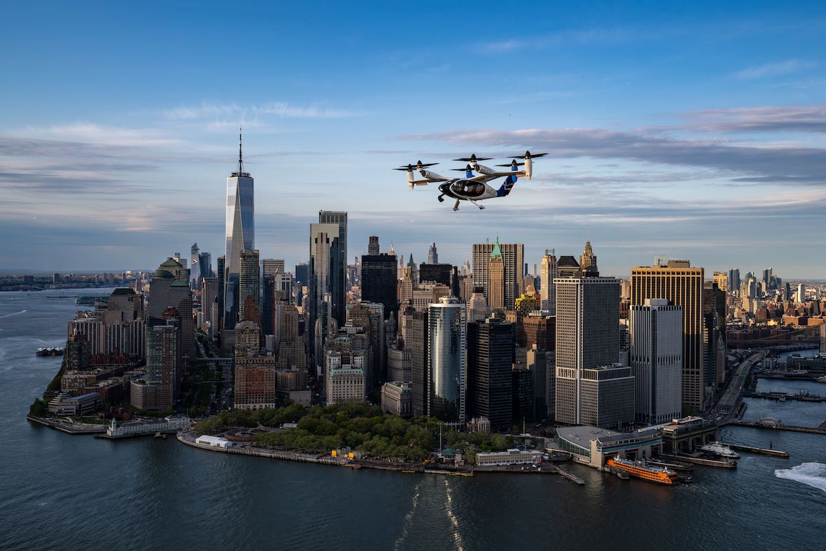 electric air taxi New York